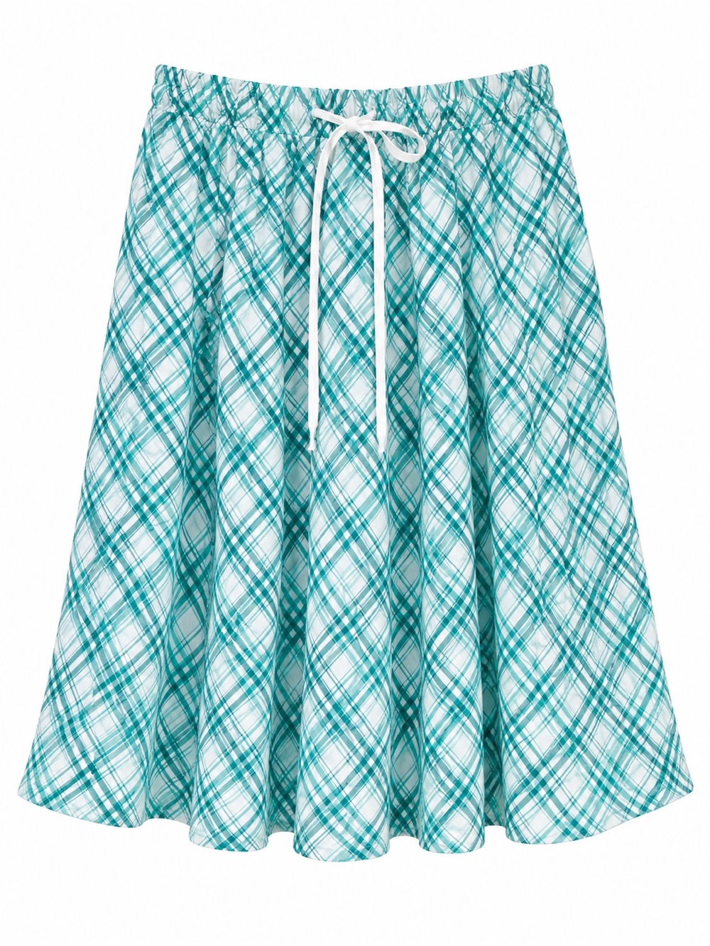 NWT// Maeve drawstring a-line teal skirt